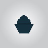 cupcake web icon vector design N2