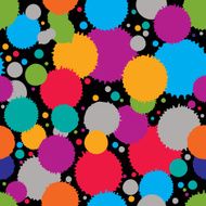 Colorful splattered web design repeat pattern art ink blob N12