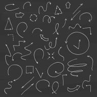 Hand drawn vector arrow collection N2