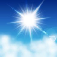 Sun on a blu sky N2