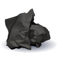 Crumpled Black Paper N2