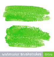 Green Watercolor Brush Strokes