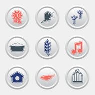 set bird icon N2