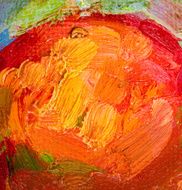 Oil painting abstract brushstrokes N41