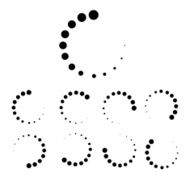 Loading buffering icon set vector illustration