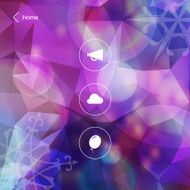 Abstract mobile User Interface N7