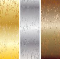 Aluminum bronze and brass stitched textures