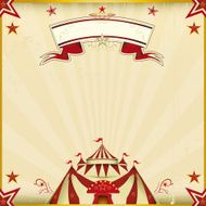 Fantastic color circus square card