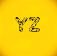 Vector Dot Alphabet from Y to Z