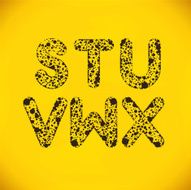 Vector Dot Alphabet from S to X N2