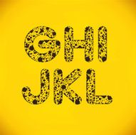 Vector Dot Alphabet from G to L N2