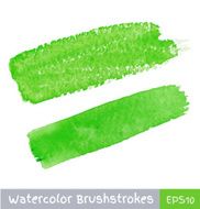 Green Watercolor Brush Strokes N2
