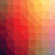Red geometric low poly style illustration graphic background