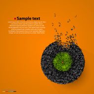 Abstract music background vector illustration