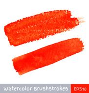 set of red watercolor brush strokes N2