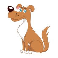 Funny cartoon doggy