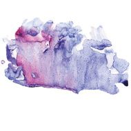 Abstract Watercolor vector on white background