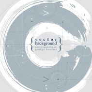 Abstract vector background illustration real ink brush