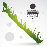 Artistic bright abstract dirty ink template scanned and traced N3