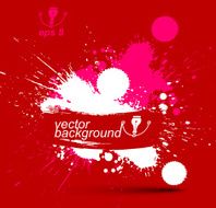 Colorful vector ink splash seamless pattern with overlap circles N5