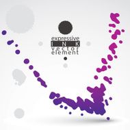 Modern bright vector inky wallpaper eps8 blob painted N2