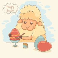 Cute Easter Lamb