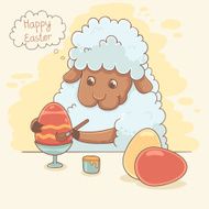 Cute Easter Lamb N2