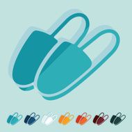 Flat design slippers N28