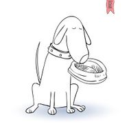 cartoon dog Vector illustration N7