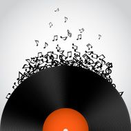 Abstract music background Vinyl disk N2
