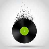 Abstract music background Vinyl disk N3
