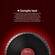 Abstract music background Vinyl disk N5