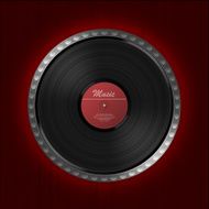 Abstract music background Vinyl disk N7