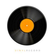 retro 3d vinyl record template