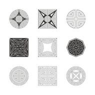 Geometric patterns Collection of China style