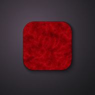 Fluffy texture icon stylized like mobile app Vector illustratio N2