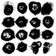Grunge splash vector template set N2