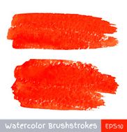 set of red watercolor brush strokes N4