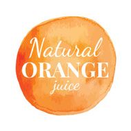 Orange paint circle with lettering