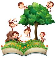 Monkeys and tree