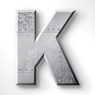 Metal Letter K