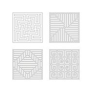 Square patterns Collection of China style N2