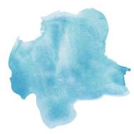 Blue watercolor stain N3