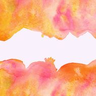 Colorful watercolor splash spot Brush strokes