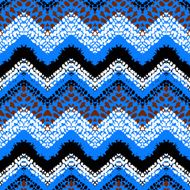 Multicolor hand drawn pattern zigzag N9