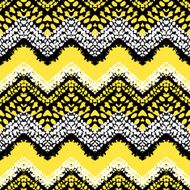 Multicolor hand drawn pattern zigzag N10