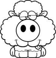 Cartoon Goofy Lamb N2