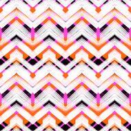 Multicolor hand drawn pattern zigzag N17