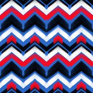 Multicolor hand drawn pattern zigzag N20