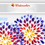 Watercolor template colorful rainbow brushstrokes N2